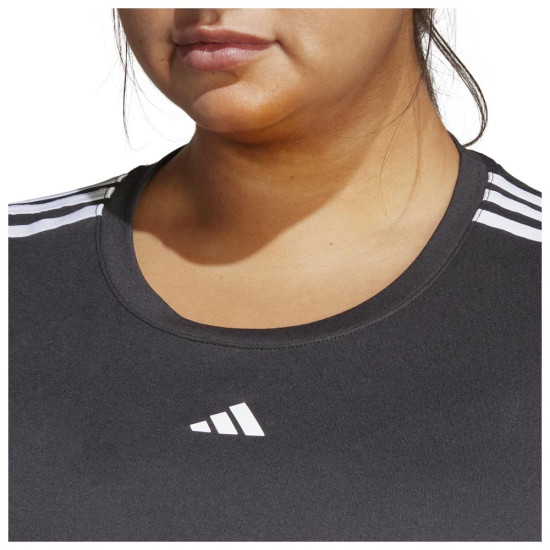 Adidas Γυναικεία κοντομάνικη μπλούζα Aeroready Train Essentials 3-Stripes (Plus Size) Adidas Γυναικεία κοντομάνικη μπλούζα Aeroready Train Essentials 3-Stripes (Plus Size)